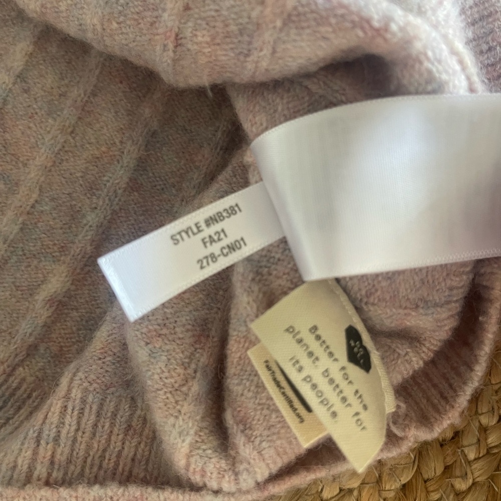Madewell Striped Bowden Henley Sweater in Coziest Yarn 💗 size small - Picture 8 of 11